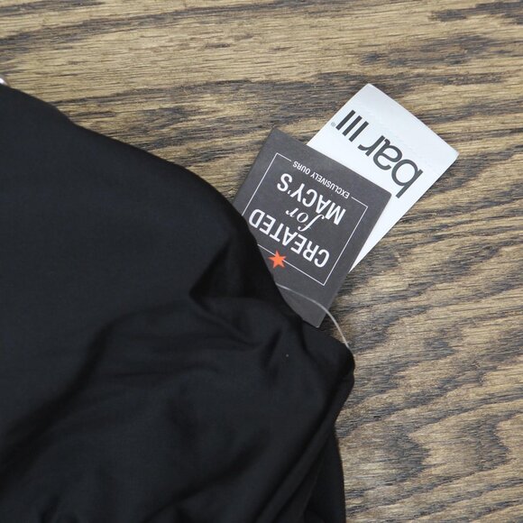 NWT Bar III Womens Tell Me About It Stud One Piece Swimsuit Black / Silver XL - Picture 4 of 5